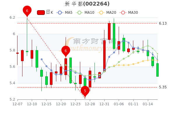 新华都1月18日主力净流入13055万股票市盈率203