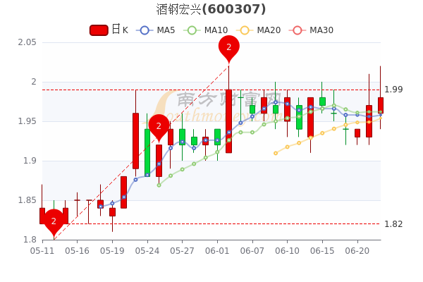 酒钢宏兴6月22日股票市盈率834超大单净流出42527万