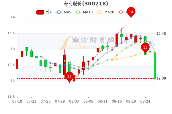 安利股份8月26日散户净流出12952万股票市盈率是多少