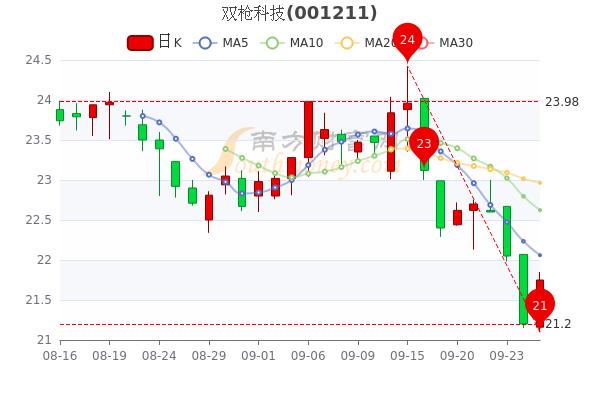 双枪科技9月27日成交额达51865万超大单净流入664万