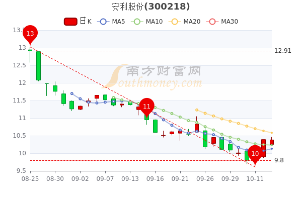 安利股份10月13日超大单净流入1043万成交额达233538万