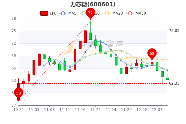 力芯微12月9日大单净流入29023万股票市盈率2227