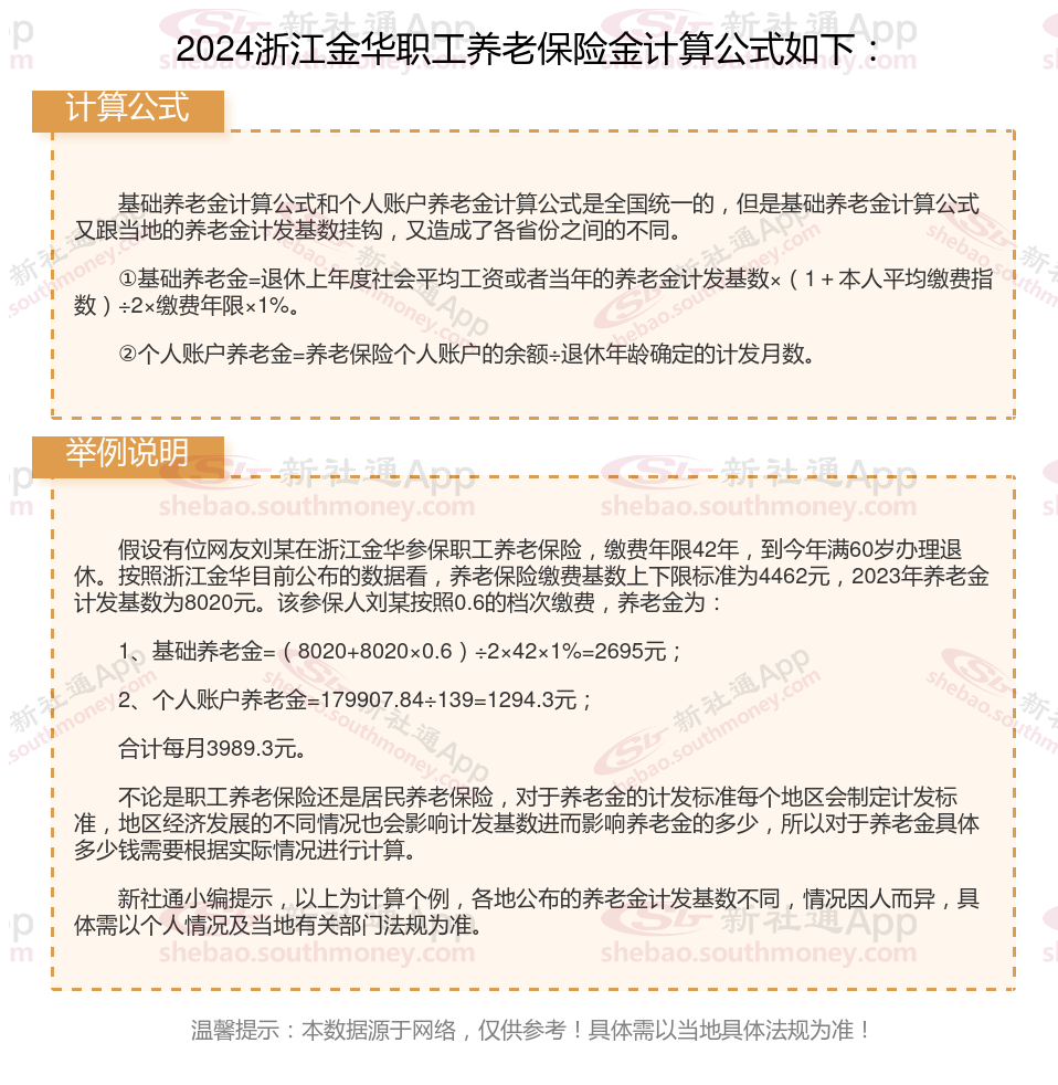 社保网>养老保险>养老金>正文>浙江金华退休工资养老金计算方法及公式