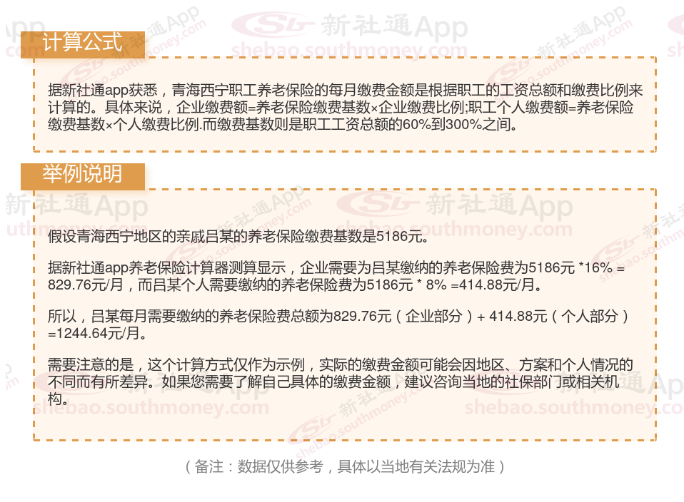 青海西宁2024养老保险缴费档次及比例一览表