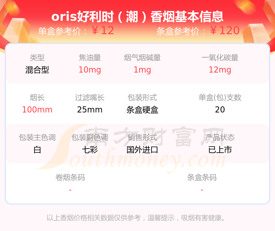 oris香烟银色图片