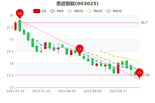 8月24日思进智能盘中报13.7元，股票市盈率是多少，股民必看