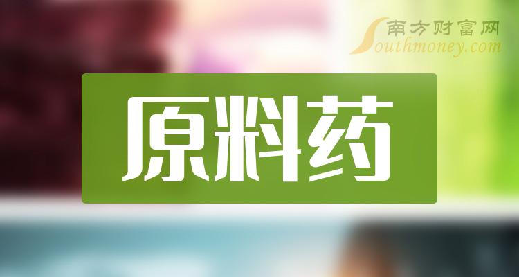 原料藥龍頭上市公司股票名單20231110