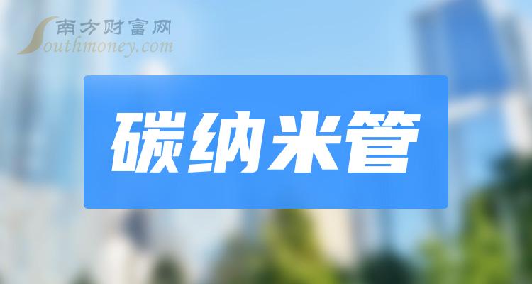 2023年碳納米管概念股相關上市公司名單收好啦12月12日