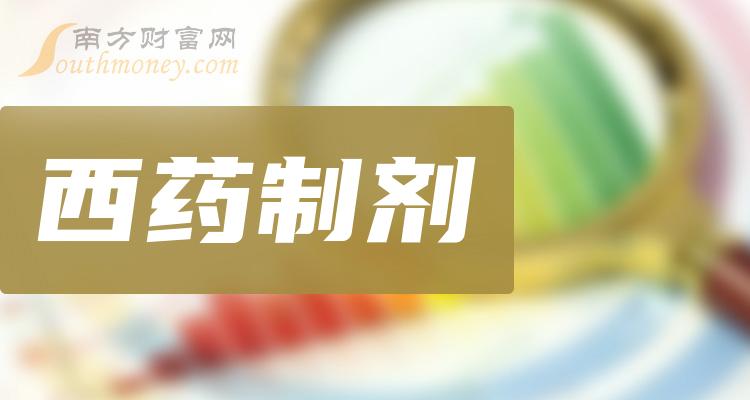 西藥製劑行業上市公司名單有你看好的嗎20231212