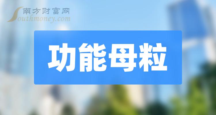 2023年功能母粒概念相關上市公司整理好了請查收12月28日