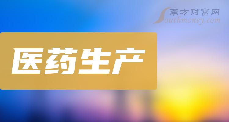 2024年醫藥生產相關概念股票名錄收好啦1月4日