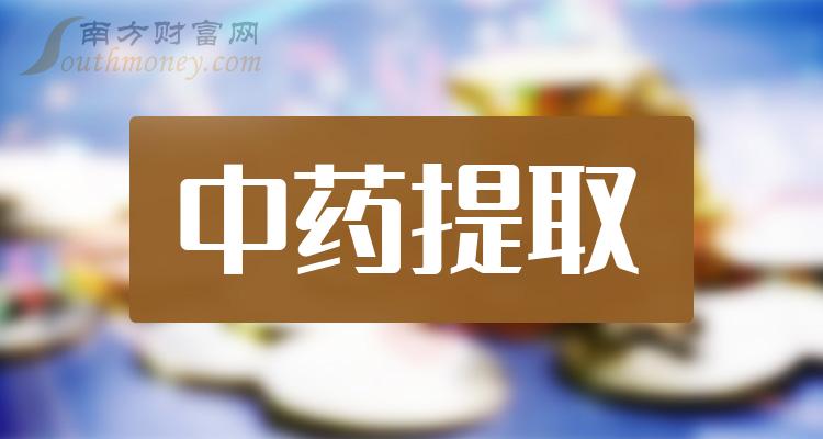 這些中藥提取行業股票名單你應該知道202418