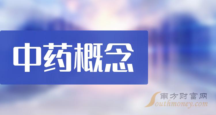 中藥概念相關股票名單中藥概念股票股價查詢202418