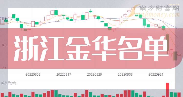 浙江金华上市公司行业分布