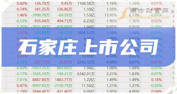 石家庄的上市公司名单